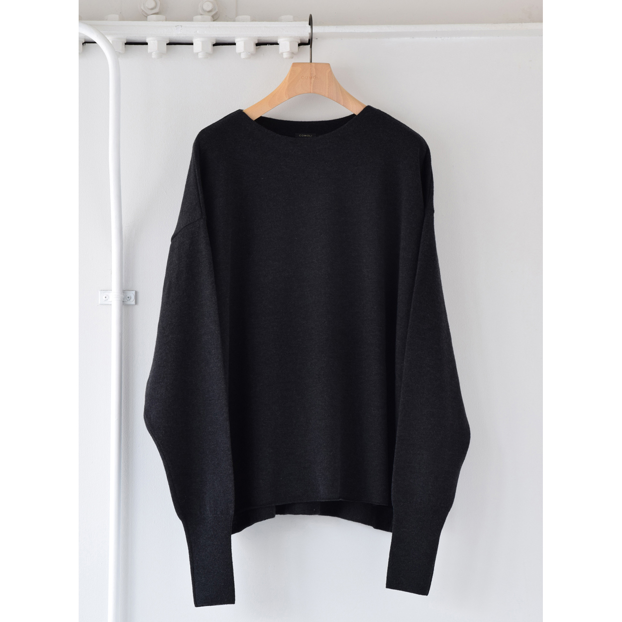 COMOLI / コモリ | ウール和紙 コモリニット - Charcoal | 通販 - 正規