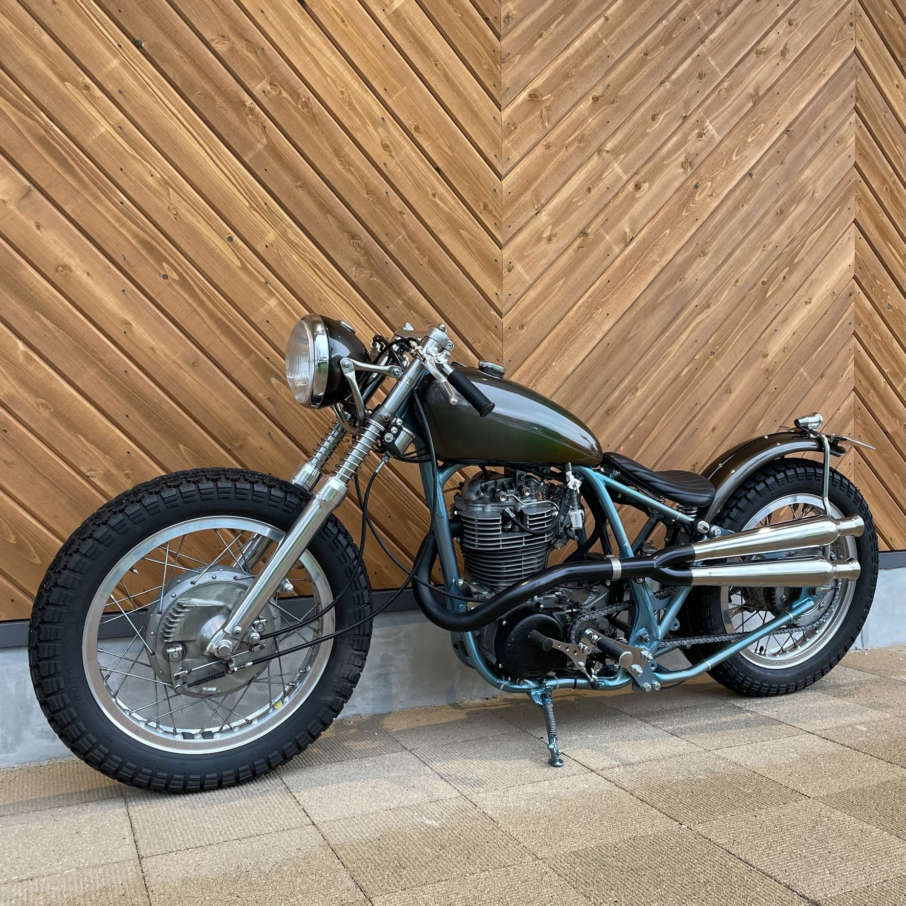 トルクコーン レフトアップエキゾーストパイプ スチール素地 SR400/500