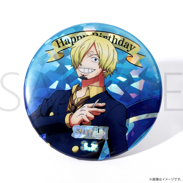 ワンピース】ワンピース HBDイニシャルホログラム缶バッジ[3.2 サンジ