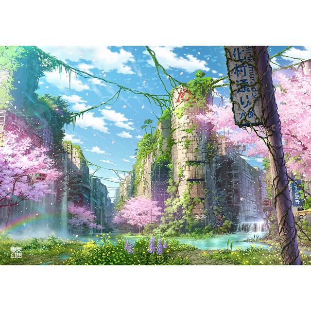 受注生産・直筆サイン入り】渋谷109幻想桜 東京幻想キャンバスプリント