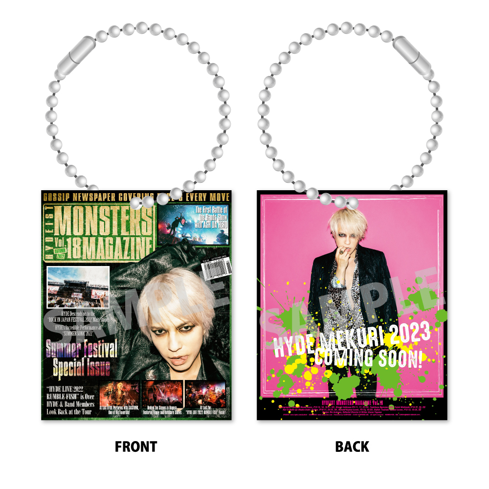 MONSTERS MAGAZINE ACRYLIC KEYCHAIN(ランダム10種) | HYDE