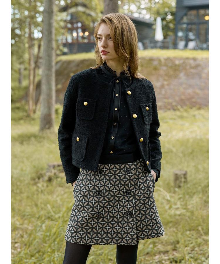 洗える/シアー素材/otonaMUSE 11月号掲載】フィルムドットブラウス