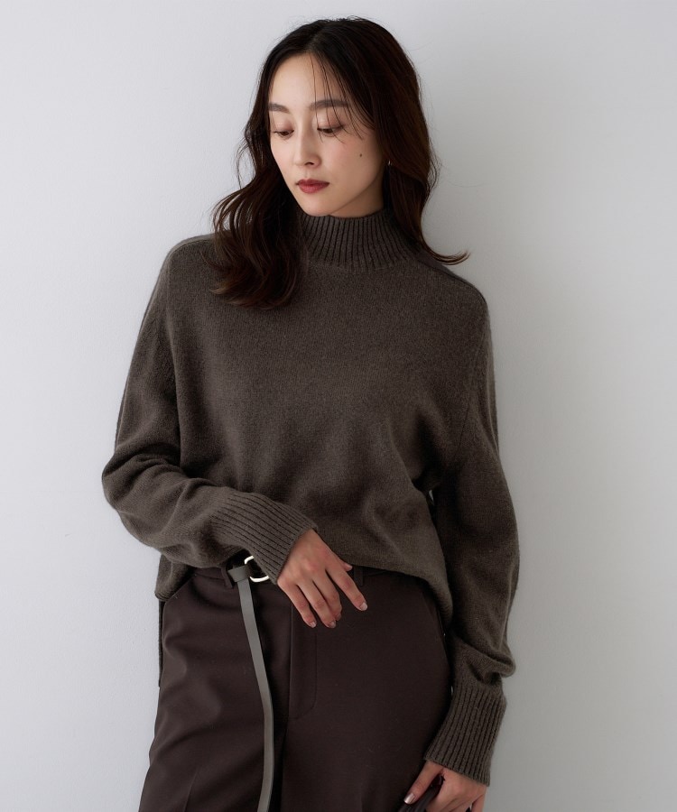 8色展開/洗える】ウールカシミヤ ハイネックニット（ニット/セーター