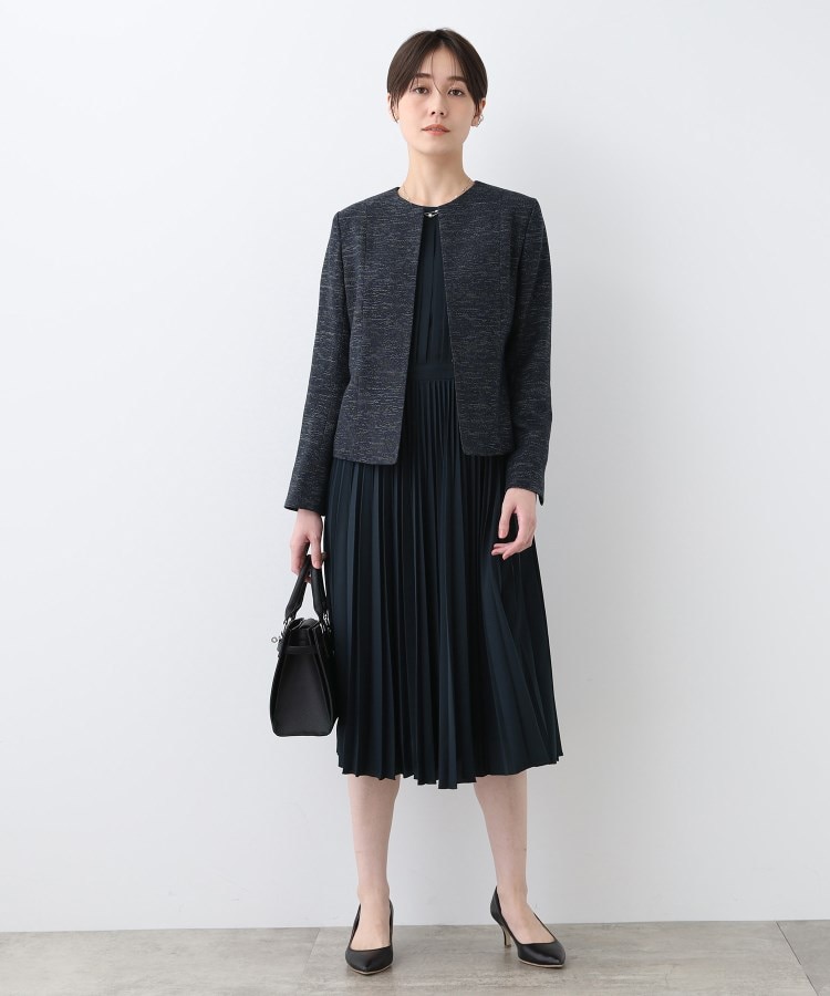 洗える】スタイルUPプリーツワンピース（ミドルワンピース） | INDIVI