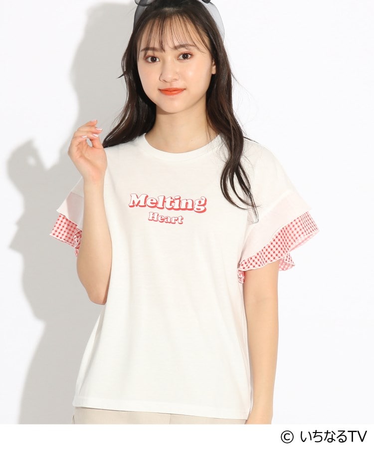 いちなるTVコラボ/なるデザイン】フリルTシャツ（カットソー） | PINK