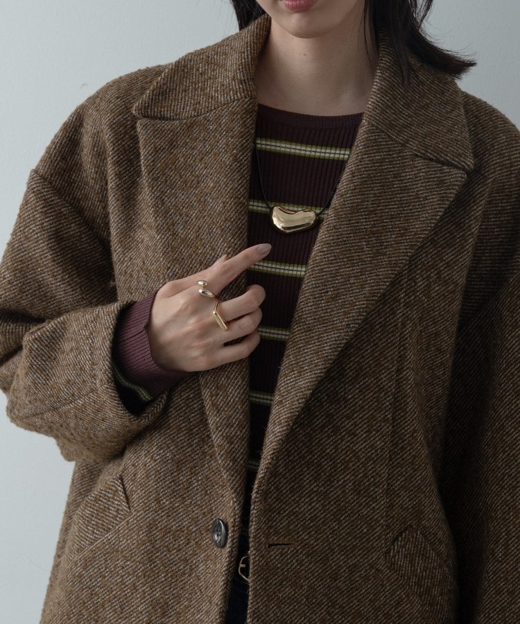 ネップツイードコクーンジャケット（チェスターコート） | GALLEST