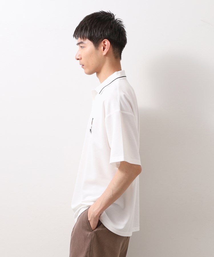 サガラ刺繍半袖ポロシャツ 【洗濯機OK/ユニセックス】（ポロシャツ