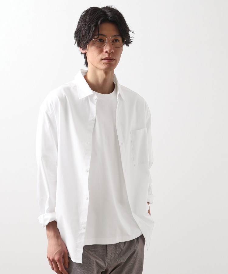 綿麻ポリCOOLMAX（R）長袖シャツ（カジュアルシャツ） | THE SHOP TK