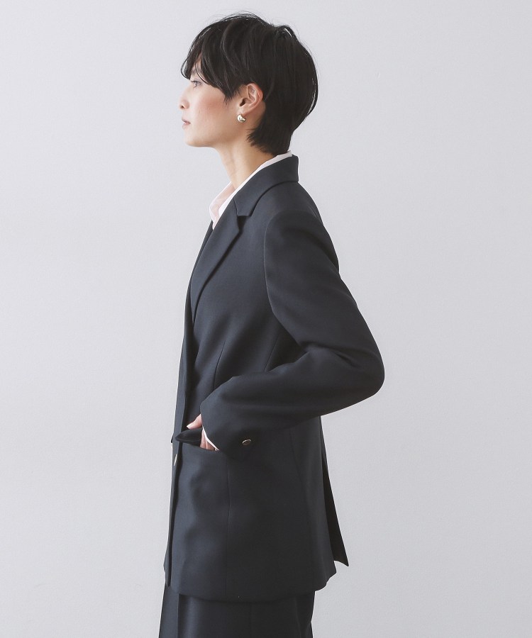 金ボタンダブルブレストテーラードジャケット/セットアップ対応