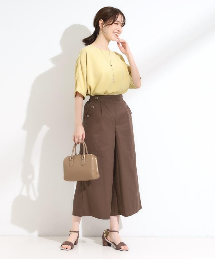 ひんやり/UV】キレイもすっきりも叶える マリン風ガウチョパンツ（6～9