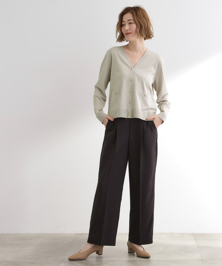 アンサンブル対応】金ボタンVネックカーディガン（カーディガン/ボレロ