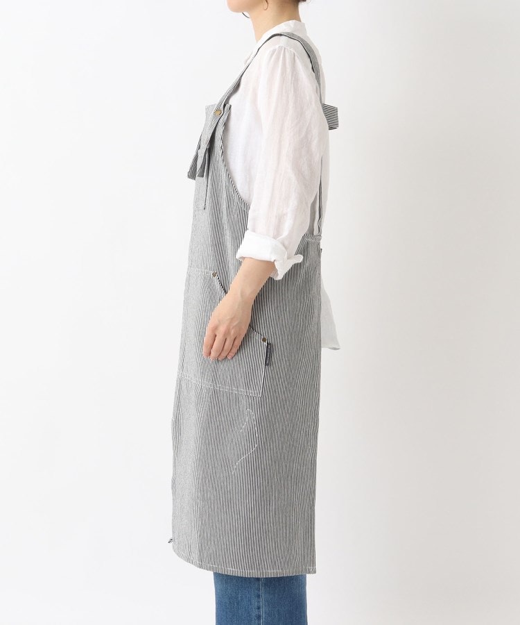 ヒッコリーストライプエプロン L BK ＜212Kオリジナル＞（エプロン