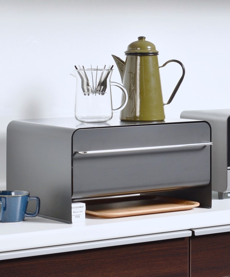 ブレッドドロワー カームグレー ＜UtaU ウタウ＞（キッチン収納