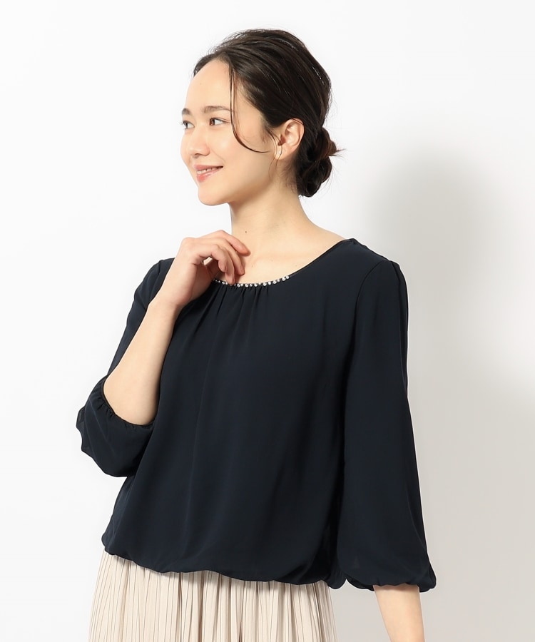 洗える】ビジュー付きブラウス（シャツ・ブラウス） | SHOO・LA・RUE