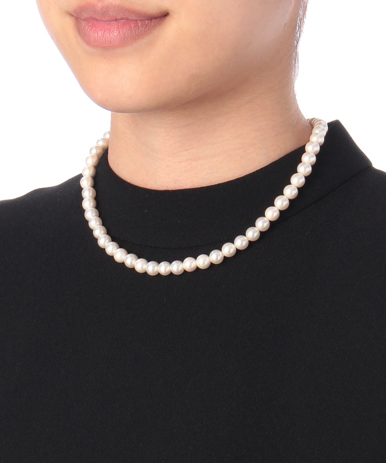 東京ソワール 日本製 パールネックレス&イヤリングSET 【喪服・礼服