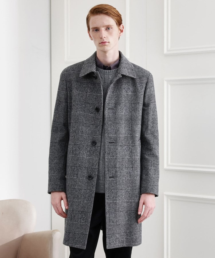 LIMITED】ウール混ステンカラーコート（ステンカラーコート） | TAKEO