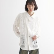長袖レースシャツ（シャツ・ブラウス） | tk.TAKEO KIKUCHI(Ladies