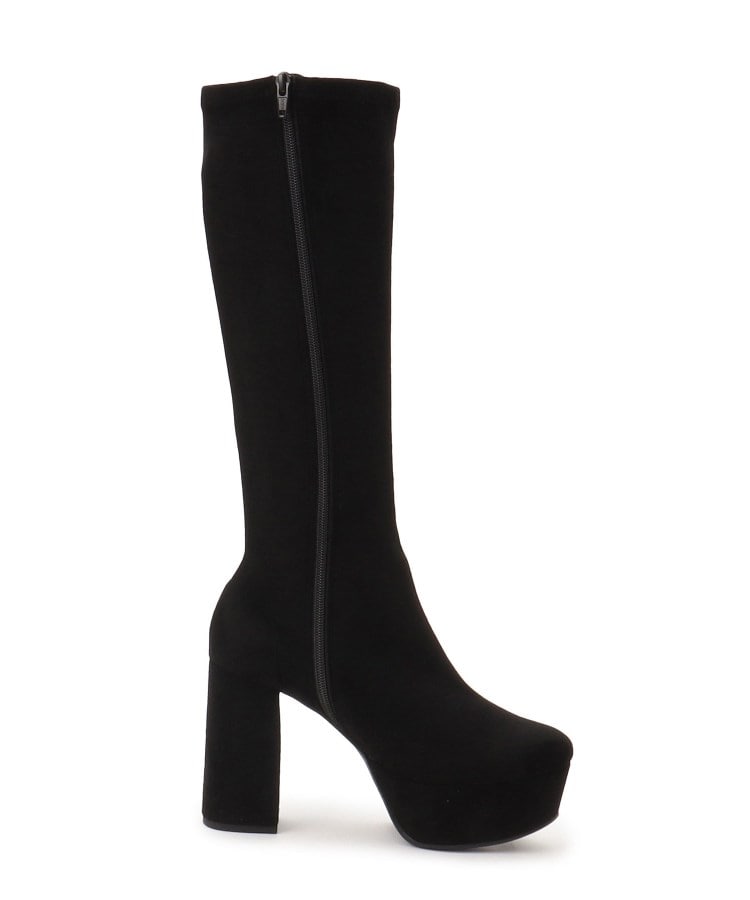 ラク盛り／ロングブーツ】リピーター続出／脚長美脚 厚底ヒールロング