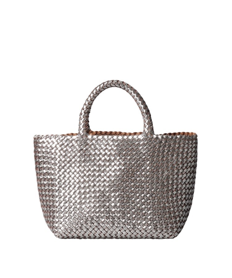 ブレッツァバッファロー】レザーメッシュトートバッグ S 本革 ステッチ