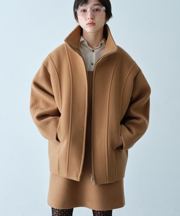 wool volume short coat（スタンドカラーコート） | CODE A（コード