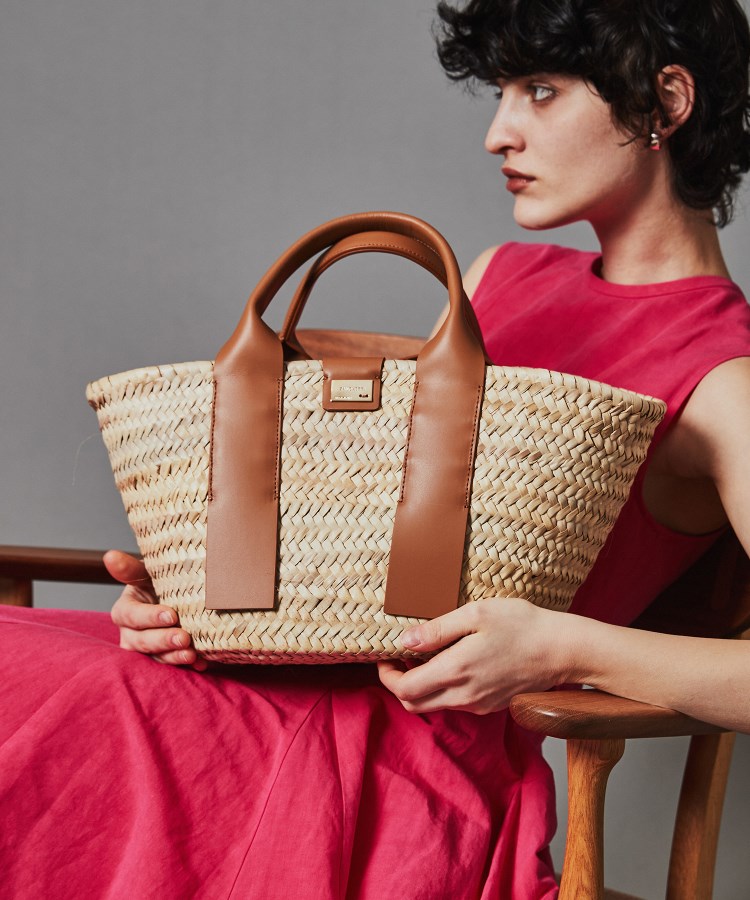 Zanchetti】POSITANO（ポシターノ）ストローバッグ（ハンドバッグ