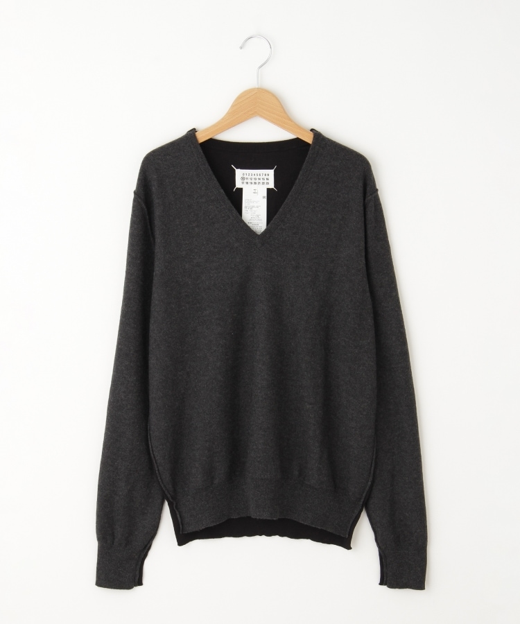 MAISON MARGIELA(メゾン マルジェラ） コンビVネックニット（ニット