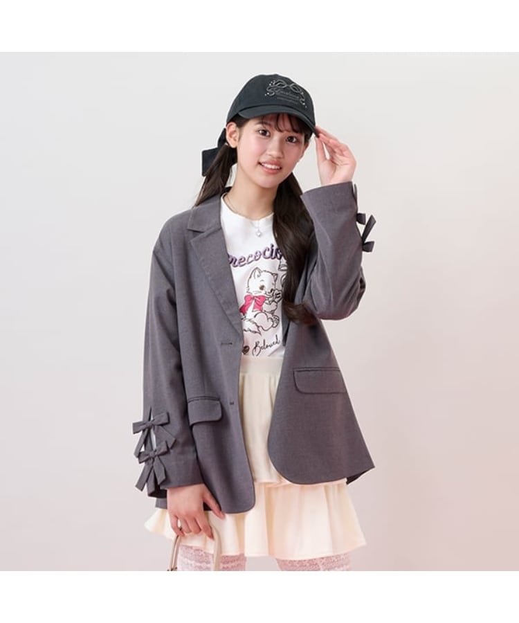 テーラードリボンジャケット（テーラードジャケット） | mezzo piano