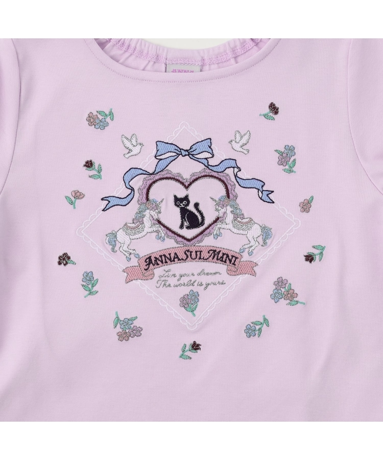 ネコドリーミー刺しゅう長袖Tシャツ（Tシャツ） | ANNA SUI mini