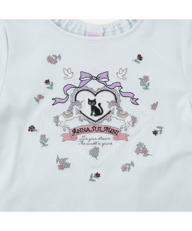 ネコドリーミー刺しゅう長袖Tシャツ（Tシャツ） | ANNA SUI mini