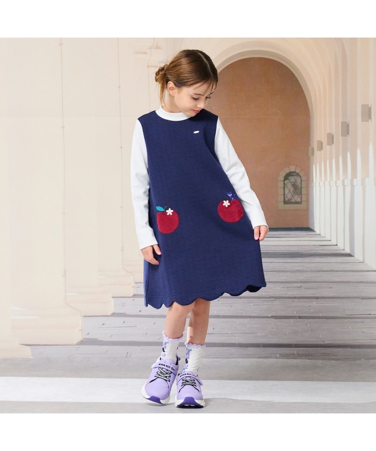 りんごアップリケワンピース（ミドルワンピース） | ANNA SUI mini