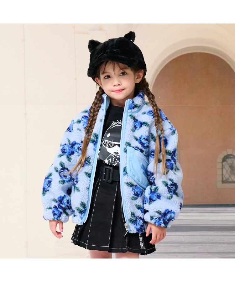 バラ柄ボアブルゾン（ブルゾン/ジャンバー） | ANNA SUI mini（アナ