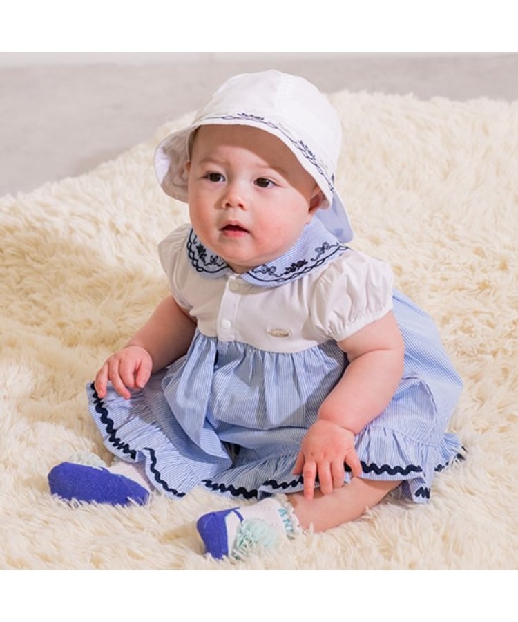 刺繍セーラーカラーロンパース（ロンパース・カバーオール(ベビー