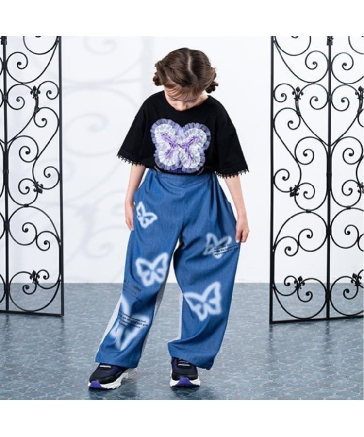 スプレーワイドパンツ（デニムパンツ） | ANNA SUI mini（アナ スイ