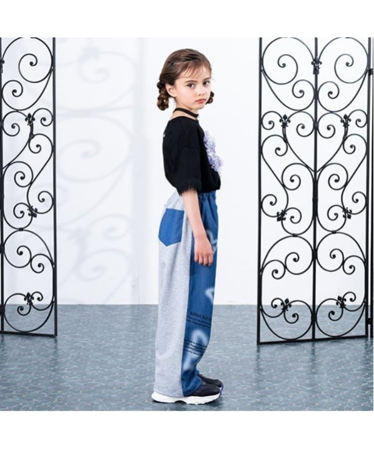 スプレーワイドパンツ（デニムパンツ） | ANNA SUI mini（アナ スイ