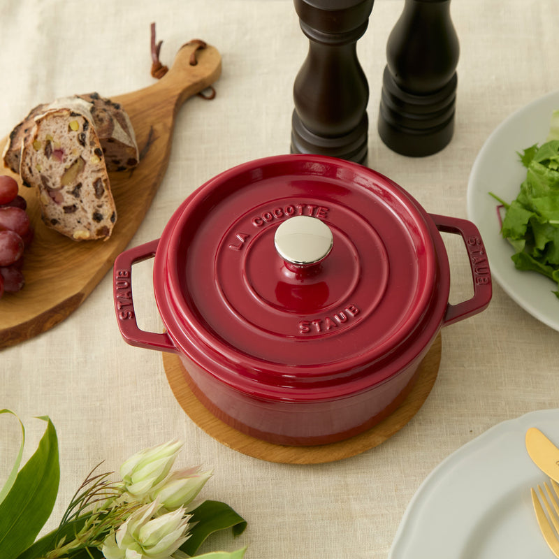STAUB(ストウブ） ピコ・ココット ラウンド ボルドー |キッチン用品