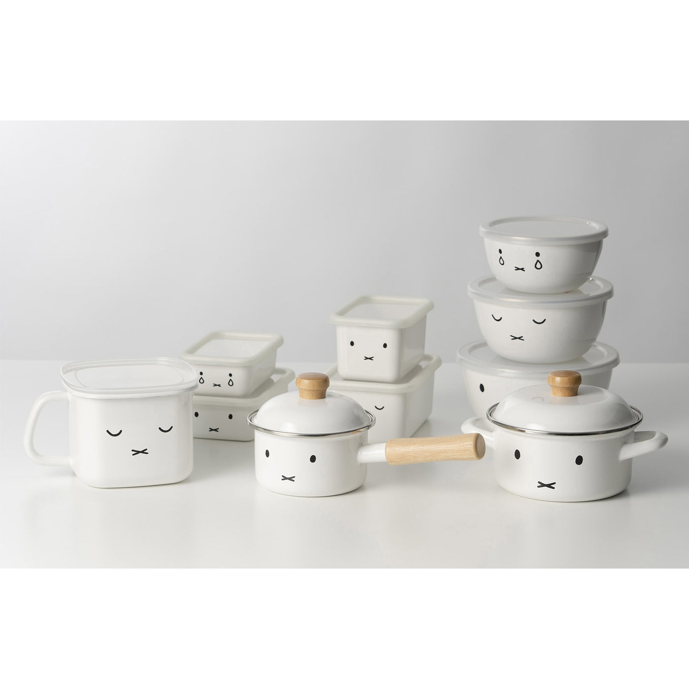 富士ホーロー ミッフィーフェイス ミキシングボール 3点セット MFF-3MB