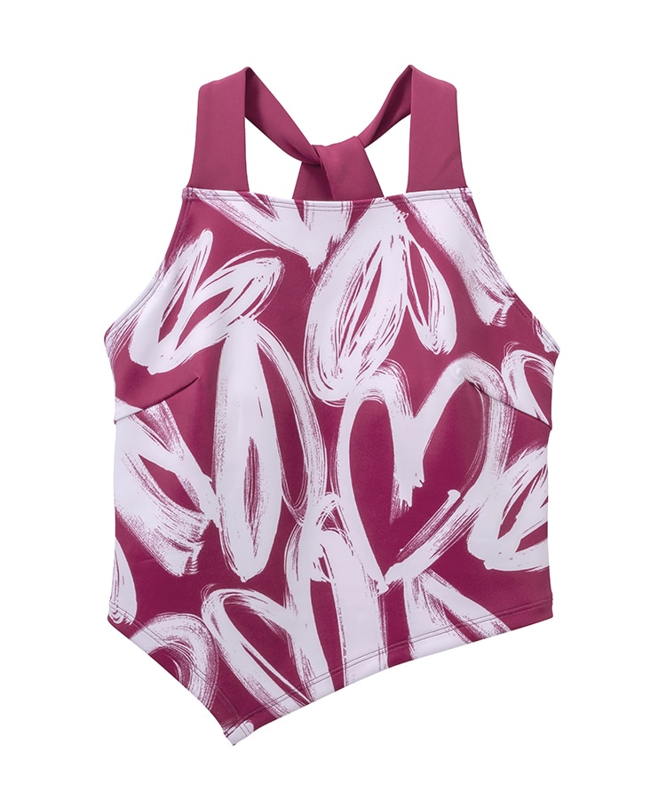 新品タグ付き SUKALA ハートプリント ホルダーネックブラトップ SUKALA