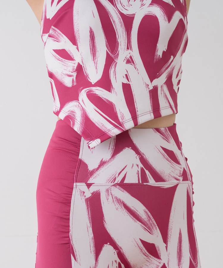 SUKALA】ハートプリントホルターネックブラトップ(Sサイズ オフ