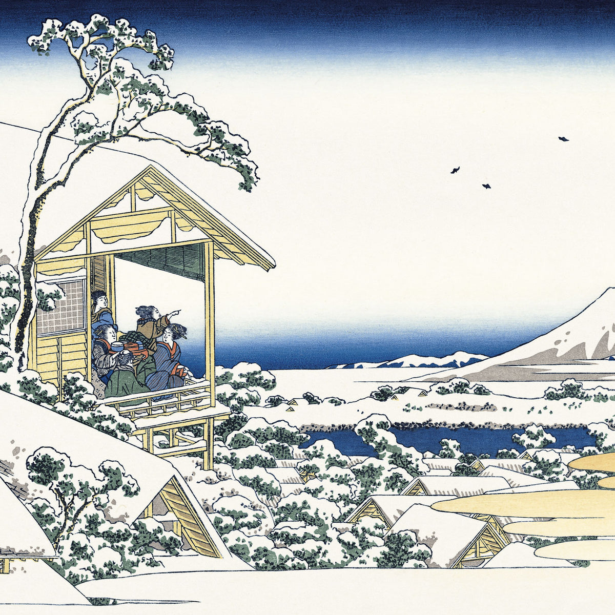 Katsushika Hokusai（葛飾北斎） 葛飾北斎「富嶽三十六景 礫川雪ノ旦
