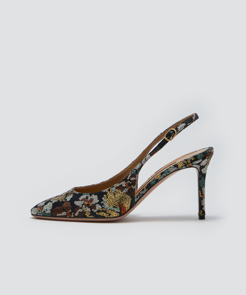 PELLICO | バックスリング パンプス 8.5cm FLOWER - アマンオンライン