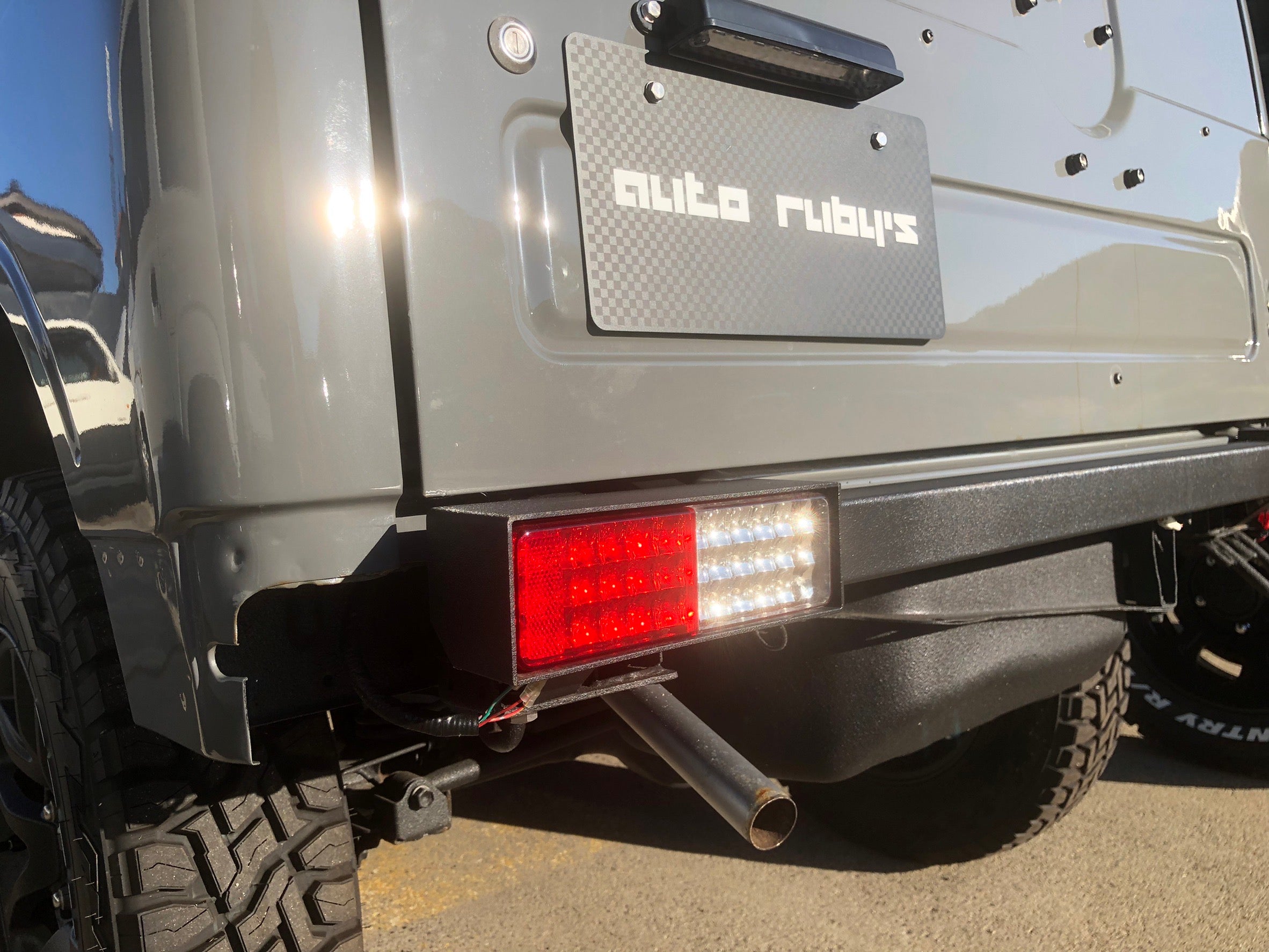 JA11 JA22 JA12 SJ30 JA71 用】 ストレート角パイプ リアバンパー LED