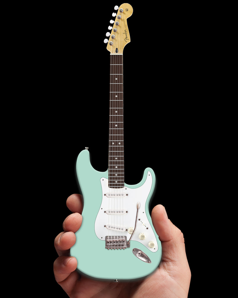 Surf Green Fender™ Strat™ Miniature Guitar Replica -Officially