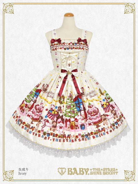 BABY, THE STARS SHINE BRIGHT / Printed Jumper Skirt-