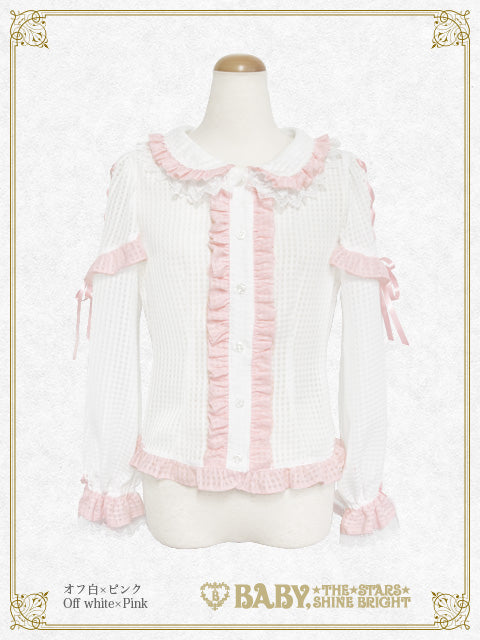 Fluffy Gingham Heart ブラウス – BABY, THE STARS SHINE BRIGHT