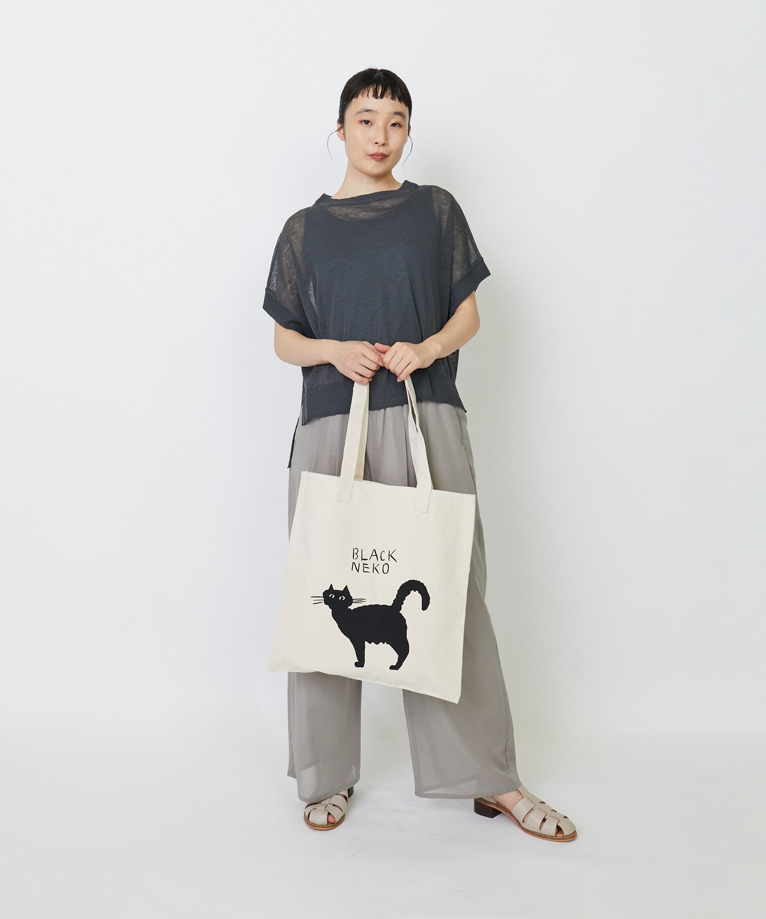 アーティストコラボ】LOISIR×TORANEKOBONBON トートバッグ｜BIGI