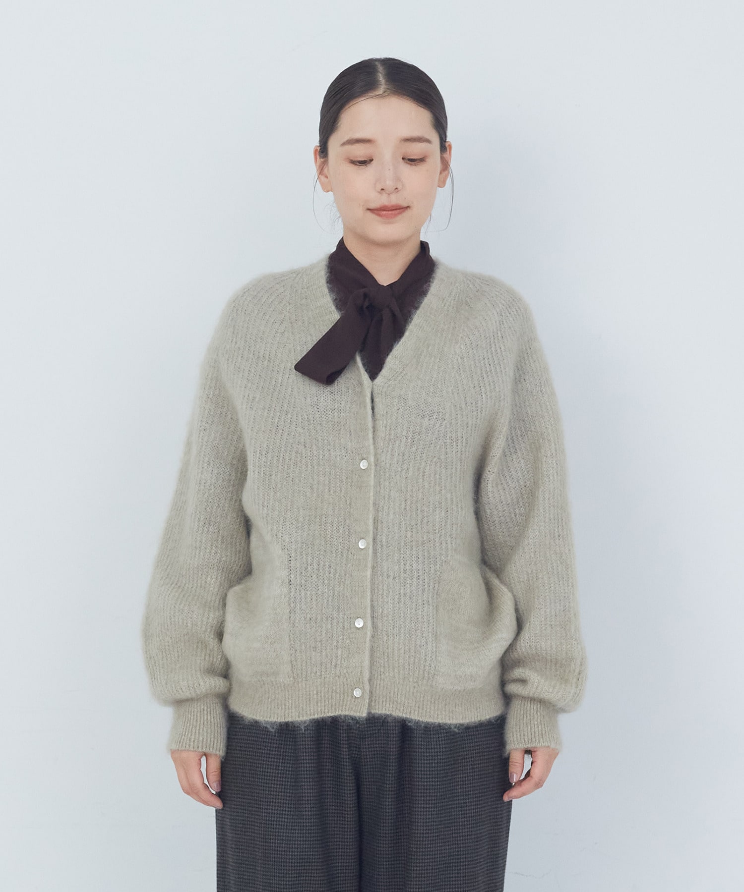 モヘヤラム起毛片畦カーディガン｜BIGI online store - ビギ