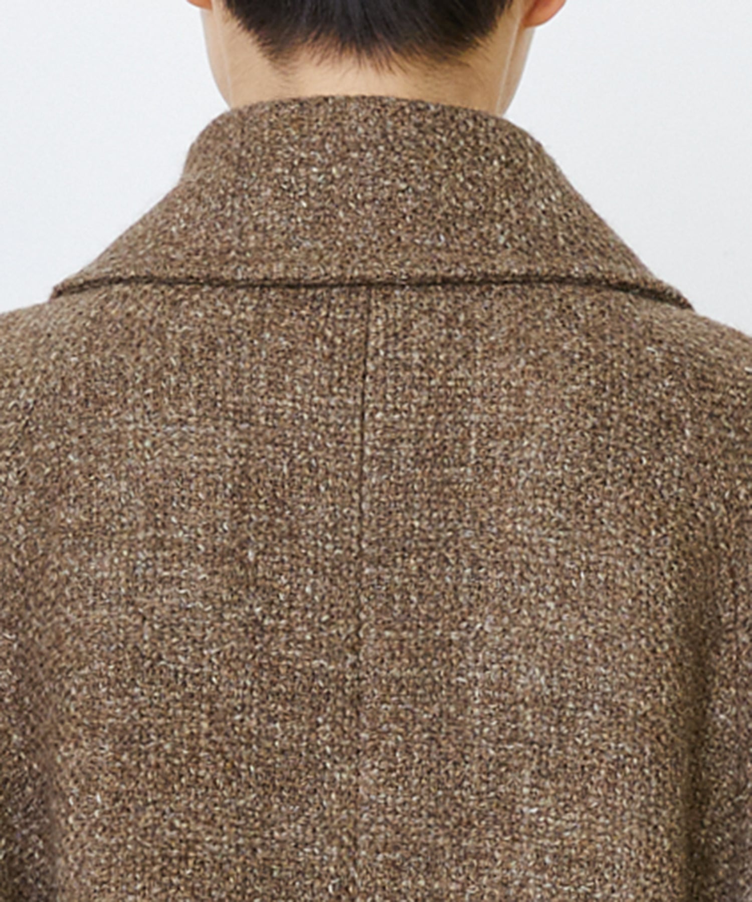 リネンウールツイードステンカラーコート｜BIGI online store - ビギ