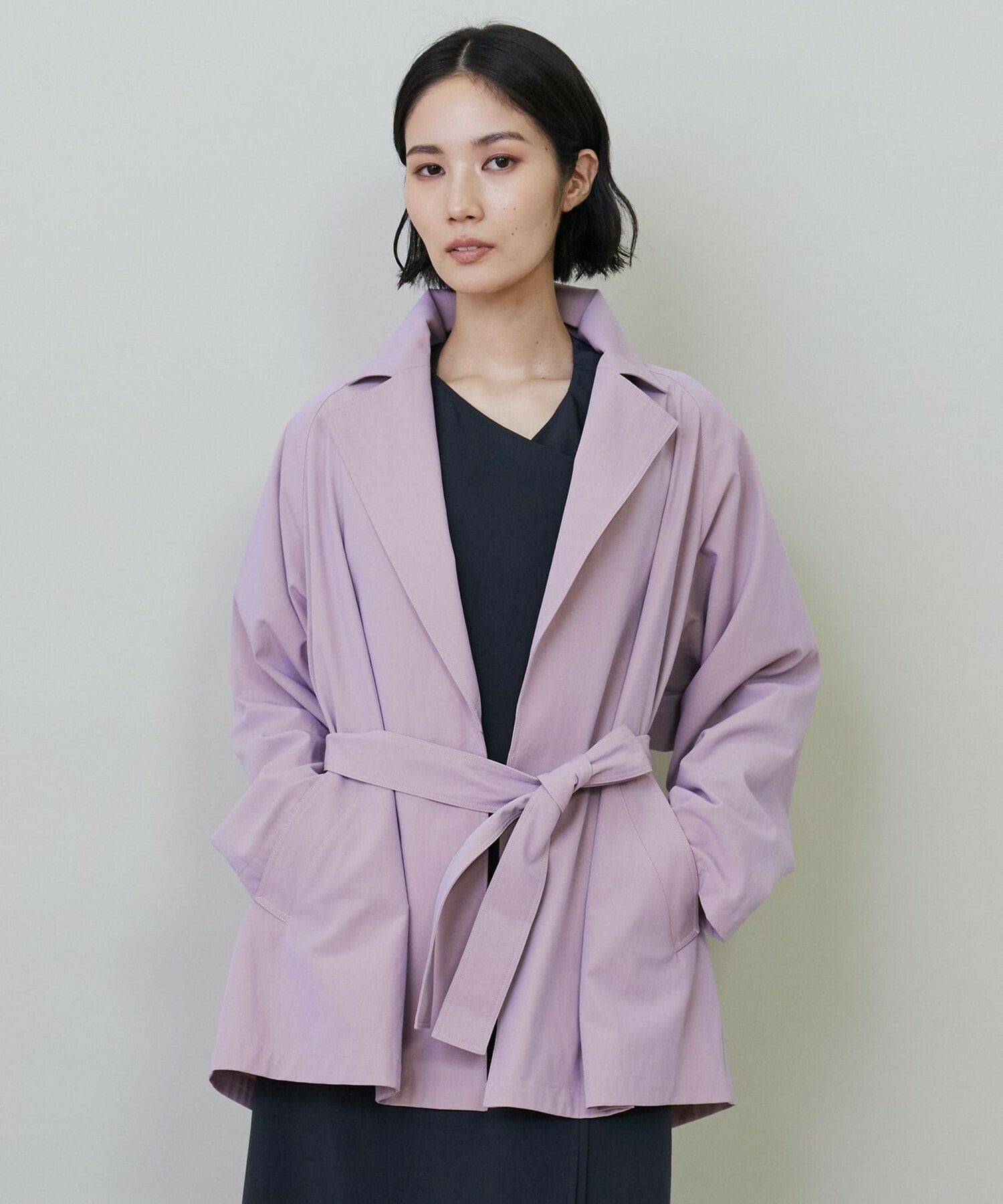 コットンナイロンベネシャンハーフコート｜BIGI online store - ビギ