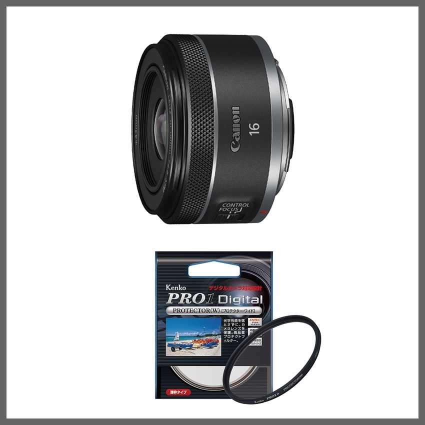 Canon 16mm & 50mm 単焦点レンズセット RF16mm F2.8 STM：レンズ交換式