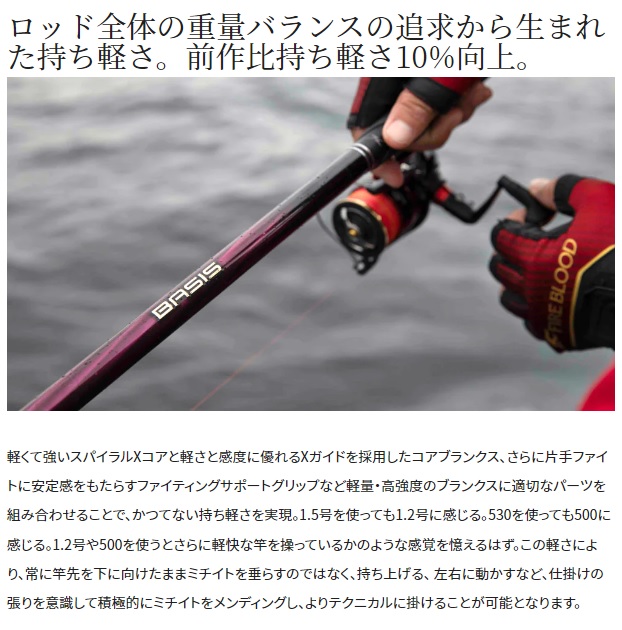 シマノ 磯竿 22ベイシス 1-530(振出 5ピース): 竿｜釣具の通販なら